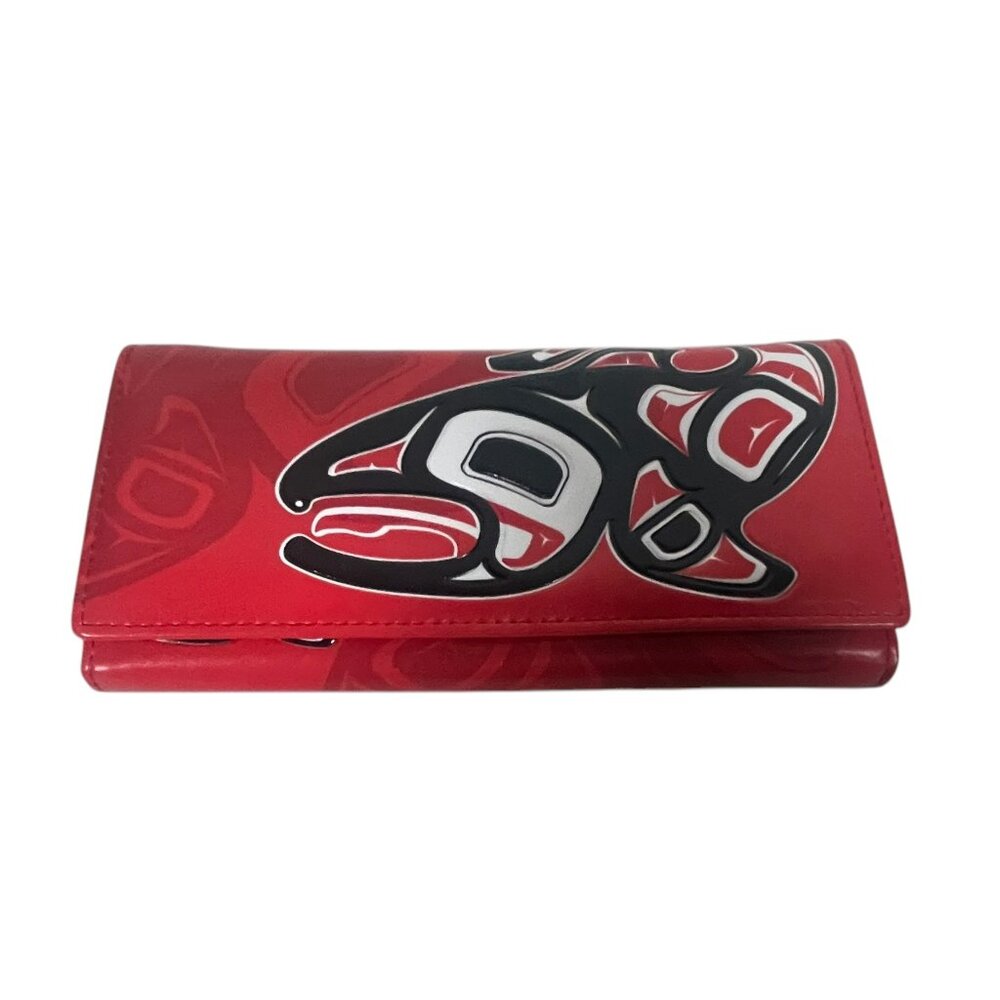 Gitksan Artist Jamie Sterritt - Salmon Wallet